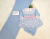 Saída de maternidade azul com rosa floral pérolas - comprar online