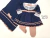 Saída de maternidade azul marinho com rosê - comprar online