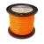 Bobina Fio Nylon Roçadeira 2,00mm Redondo Laranja Rolo 279m