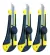 Kit 3 Estilete Profissional Cabo Emborrachado 18mm