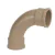 Curva Pvc Longa Soldável 90 50mm Marrom Construção