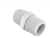 Nipel Pvc Rosca 1/2 - 10 unidades