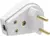 Plug Macho 2X10A Gigante Cinza Ilumi
