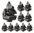 Kit 10 Conector Cdp Perfurante 10-95mm Derivação 1,5-10mm