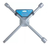 Chave De Roda Cruz 4 Bocas Aço 17x19x 21 e 1/2 Profissional - comprar online