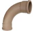 Curva Pvc Longa Soldável 90 50mm Marrom Construção - comprar online