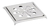 Tampa Ralo Grelha Quadrado 15x15cm Inox Função Abre/ Fecha - Hipertudo 