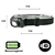 Lanterna de cabeça led recarregável usb profissional para pesca - Drop7