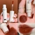 Imagem do QIBEST Lip Gloss 8 Cores Nude Matte Chocolate Lipstick À Prova D'Água de L