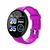Pulseira inteligente D18 tela redonda colorida frequência cardíaca monitor de - Drop7