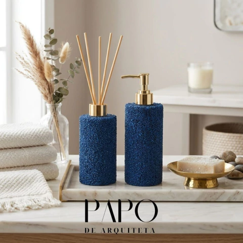 Kit Lavabo em Pedrarias Luxo Artesanal
