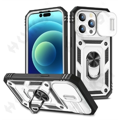 Imagem do Capa com Tela e protetor de câmera anti impacto para iPhone 14 13 12 11 Pro XS Max 8 7 Plus