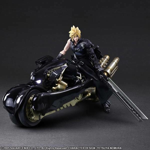 PLAY ARTS Kai Final Fantasy VII ADVENT CHILDREN - Kai Cloud Strife & Fenrir reissue