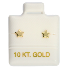 Broquel de oro 10K - Estrella botón - Rouge Beauty Studio
