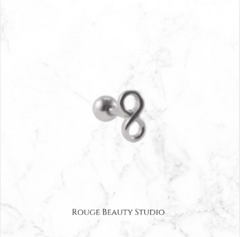 Piercing labret de acero quirúrgico - infinito - comprar en línea