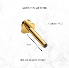 Piercing labret de titanio - insumo - comprar en línea