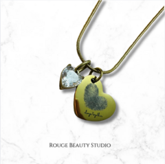 Collar personalizado huella digital corazón - grabado láser - comprar en línea