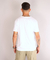 Remera Flame Rota Con Bolsillo Blanca - NINETYFOUR