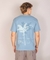 Remera Over Palmera Azulino