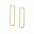 Argola Retangular em Ouro 18k