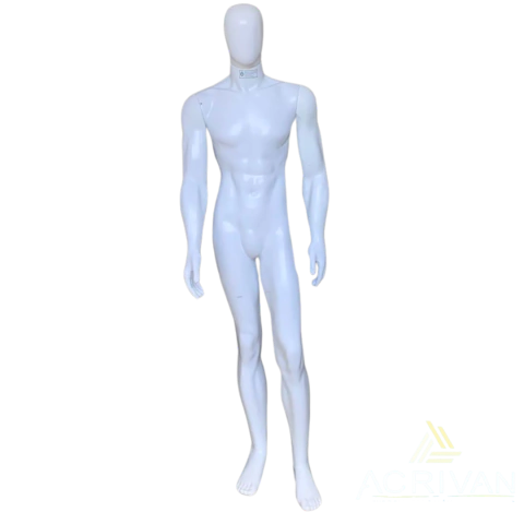 Manequim Masculino Bombado Plástico Branco k61 - comprar online