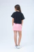 Saia Jeans Cargo Rosa - comprar online
