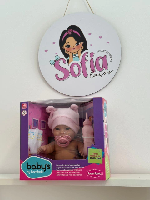 Boneca Baby com Fralda e Mamadeira