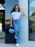 Calça Jeans Cargo