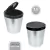 Lixeira Cesto 10 Litros Tampa Click Label Redonda Cor Prata Inox ⭐⭐⭐⭐⭐