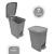 Lixeira com Pedal Trama Rattan 7 litros Cinza ⭐⭐⭐⭐⭐