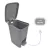 Lixeira com Pedal Trama Rattan 7 litros Cinza ⭐⭐⭐⭐⭐ na internet
