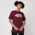 CAMISETA OTW CLASSIC SS BURGUNDY WHITE na internet