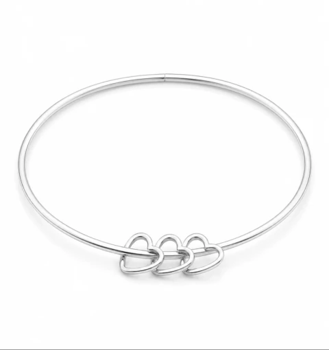Bracelete Algema 3 Corações