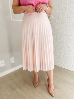 Saia Midi Plissada - Closet Valéria Espíndola