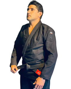 Imagem do kimono Profissional Preto Trançado jiu-jitsu
