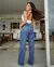 Imagem do CALÇA JEANS CLOCHARD COM CINTO CORDA