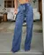 CALÇA JEANS CLOCHARD COM CINTO CORDA - Dolcissima Store