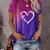 Camiseta Estampa Coração - jasahu-store