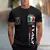 Camisetas de manga curta, italia na internet