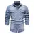 Camisa jeans masculina de manga longa ( algodão) na internet