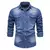 Camisa jeans masculina de manga longa ( algodão) - jasahu-store