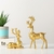 Conjunto de 2 Renas Douradas Decorativas - comprar online