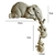 Estatuetas Família Elefante 3 Peças - Resina Premium e Acabamento Artesanal - meconecta.loja