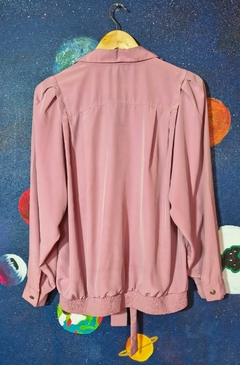 Camisa rosa de seda - comprar online