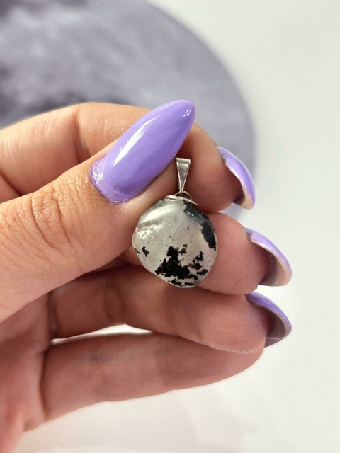 Pingente Quartzo Turmalinado - Proteção, Bloqueios Energeticos,