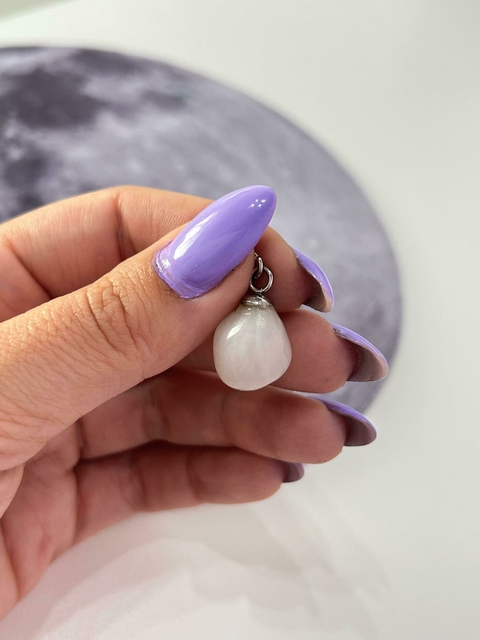 Pingente Quartzo Branco/Leitoso - Harmonia, Purificação Energética, Tranquilidade