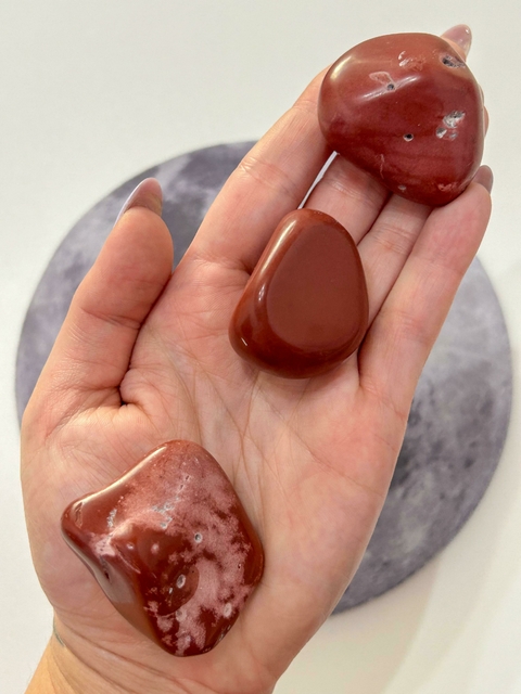 Jaspe Vermelho Rolada M - Coragem, Vitalidade, Equilíbrio