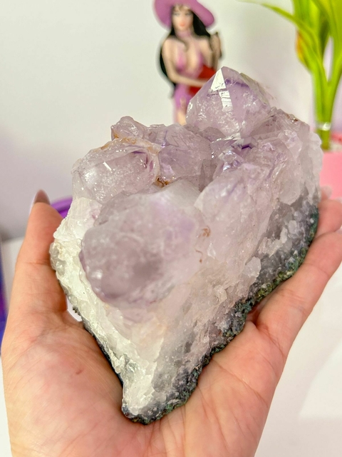 Drusa de Ametista - 680 gr - Intuição, Conexão Espiritual, Calma - PEÇA ÚNICA