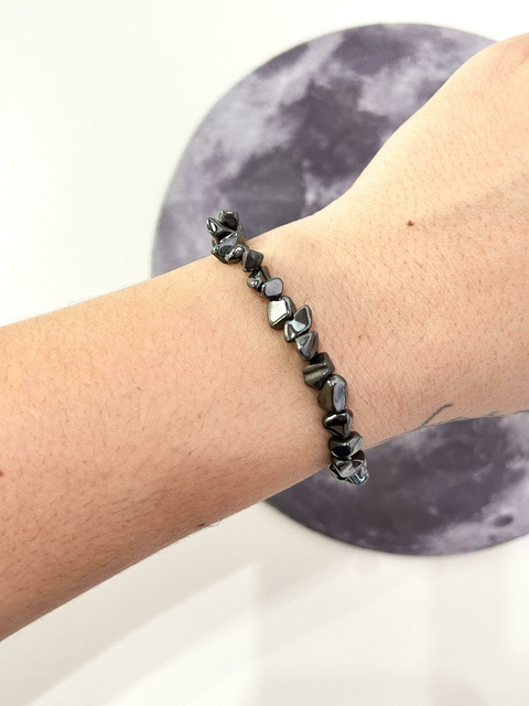 Pulseira de Hematita - Proteção, Aterramento, Equilíbrio, Estabilidade