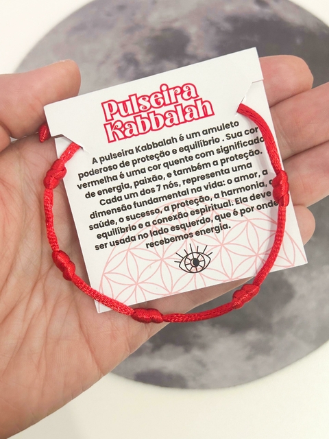 Pulseira 7 nós Cabala/Kabbalah - Proteção Energética